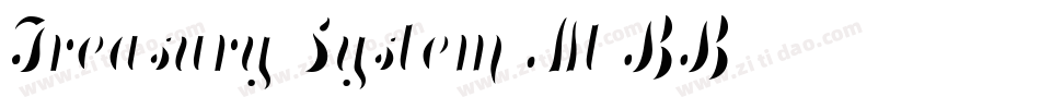 Treasury System Alt BB字体转换